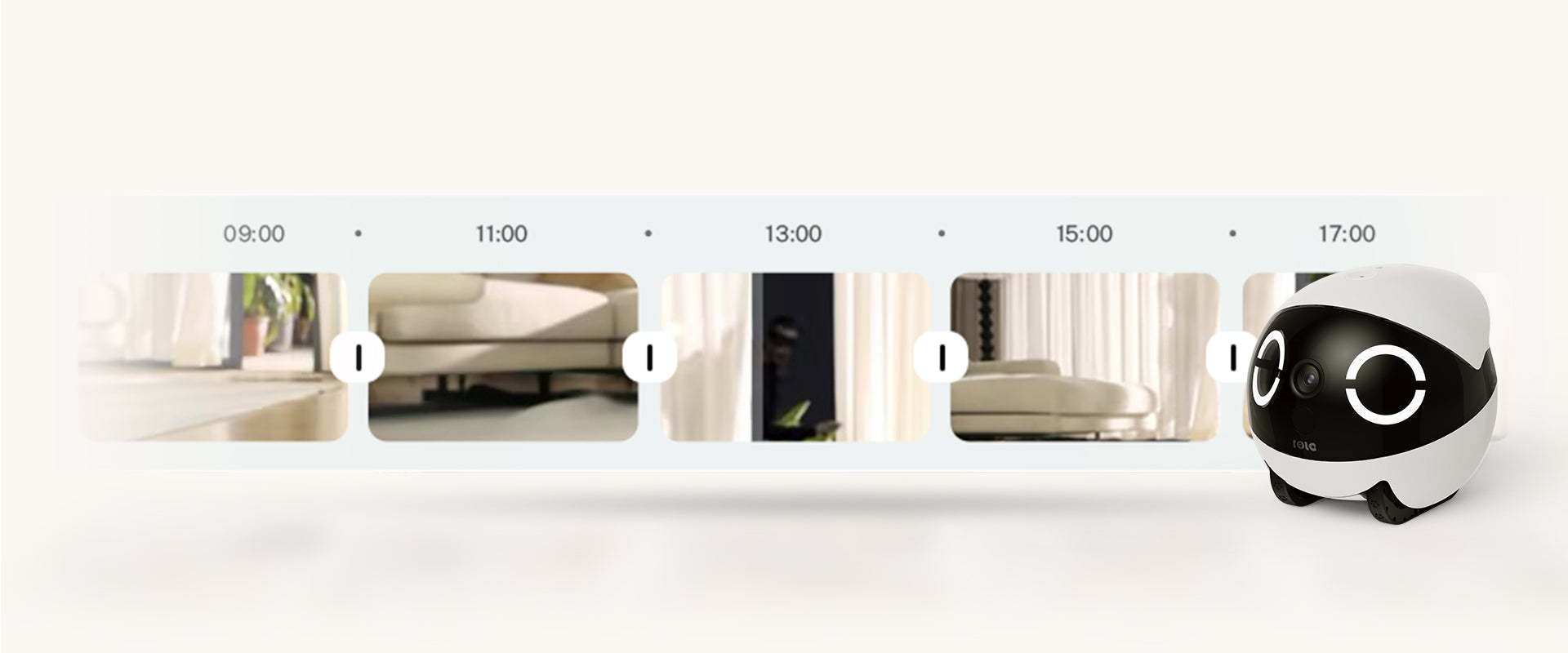 ROLA Mini automatically recording scheduled clips for full-house surveillance